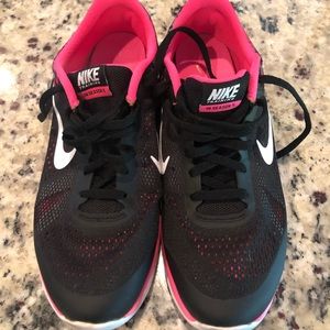 Black & Pink Nike Tennis Shoes